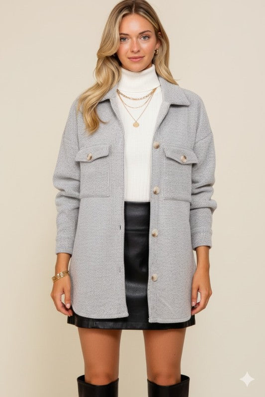 Gray Sky Shacket