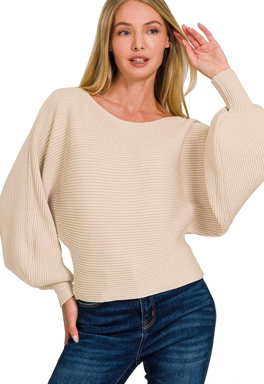 Ballon Sleeve Sweater