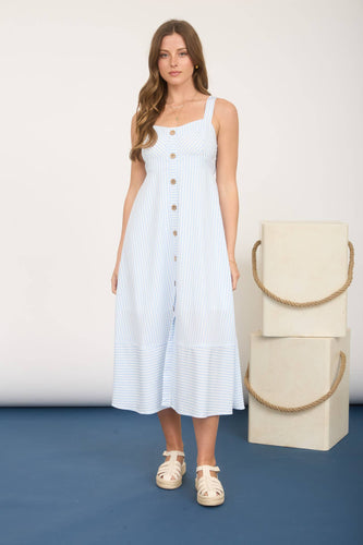 Sweetheart button down dress