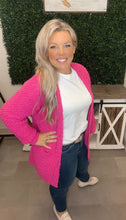 hot pink cardi