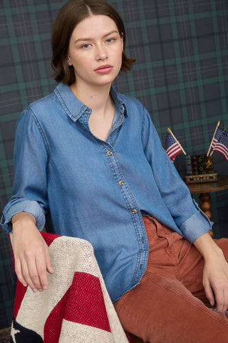 The Everyday Denim Button-Up