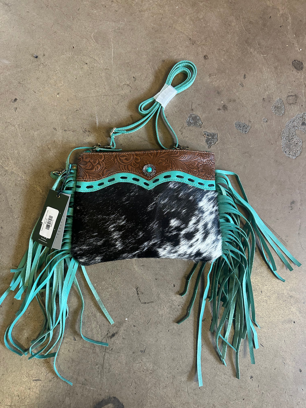 Stellona Canyon Fringe Hairon Bag