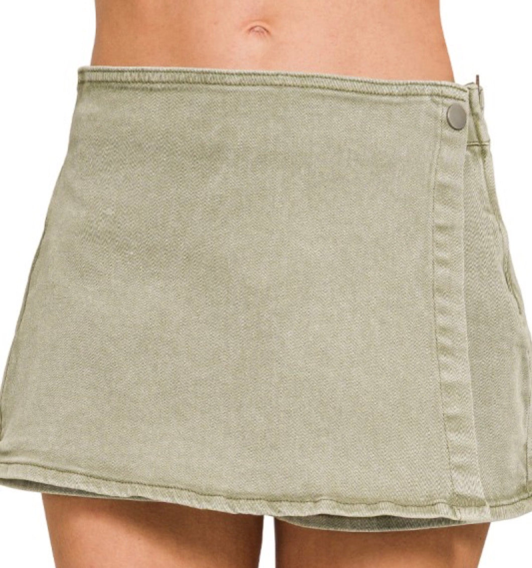 Prairie Olive Skort