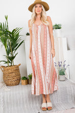 VERTICAL BOHEMIAN PRINT DRESS