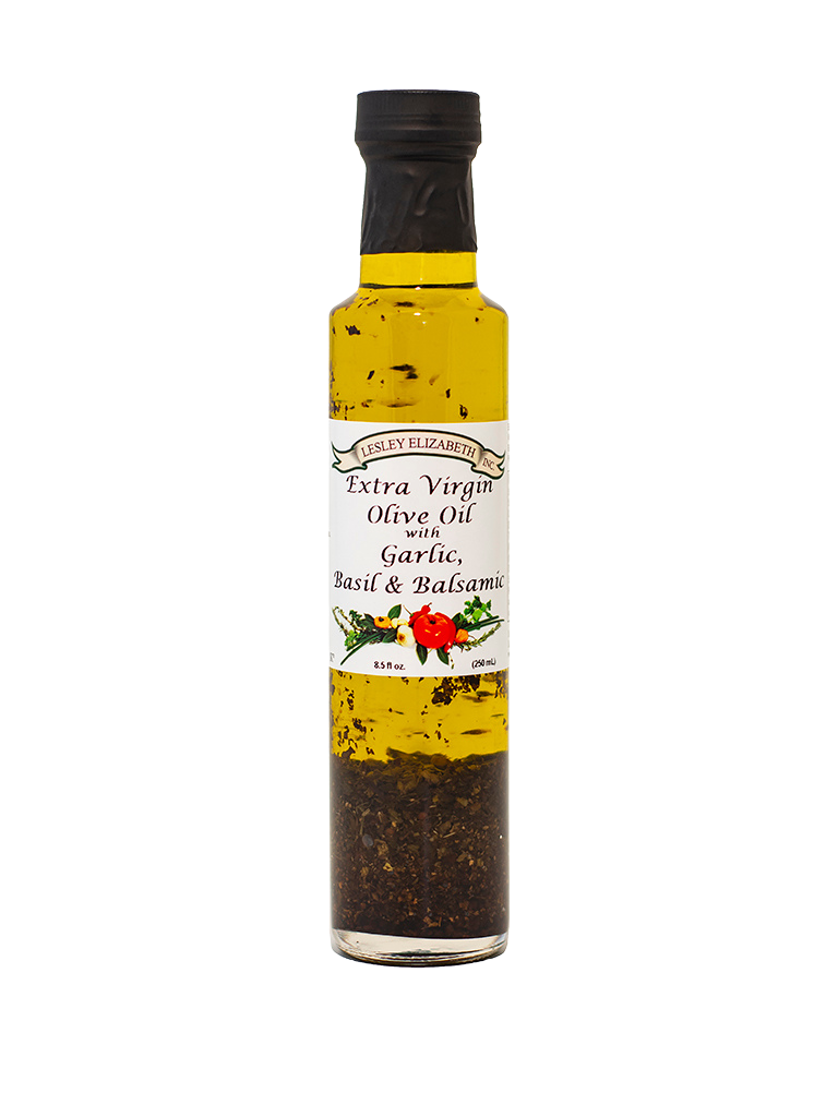 Extra Virgin Olive Oil With Garlic, Basil & Balsamic