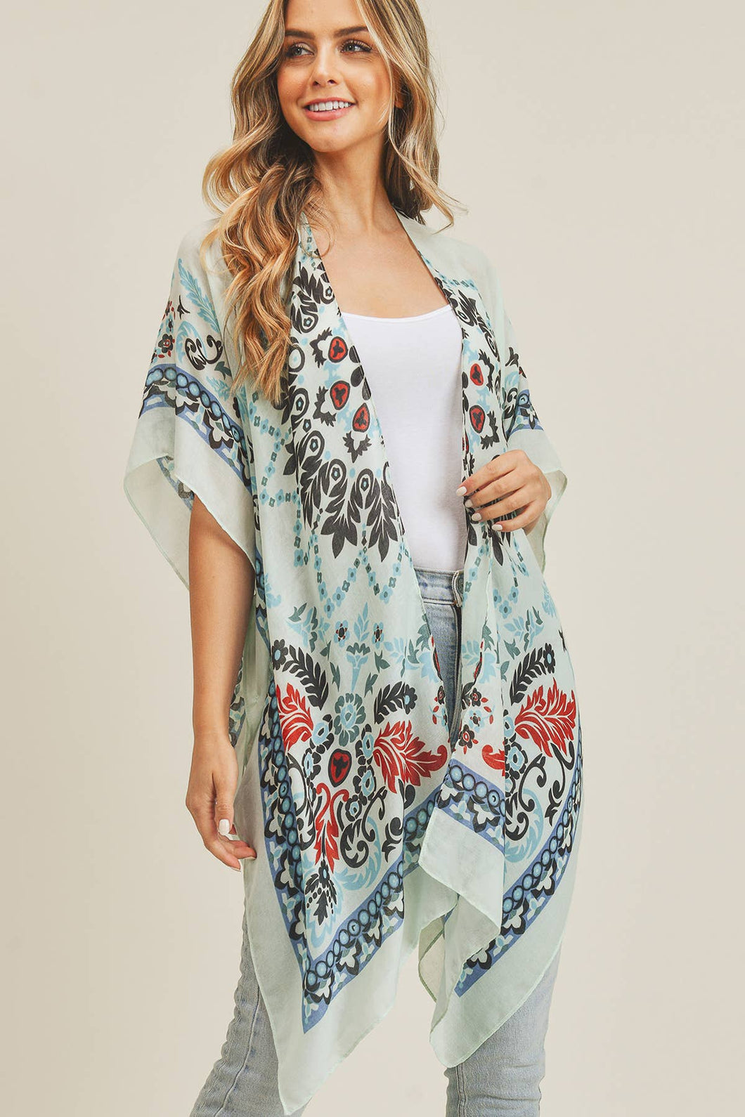 BOHEMIAN PRINT KIMONO