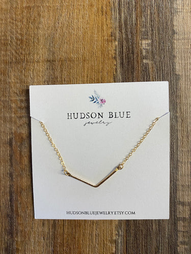 Gold Filled Chevron Necklace 16
